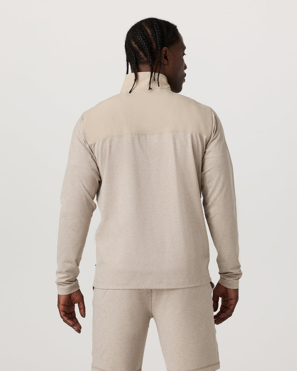 Vuori Sunday Element 1/2 Zip Men's Toast Heather Pullover