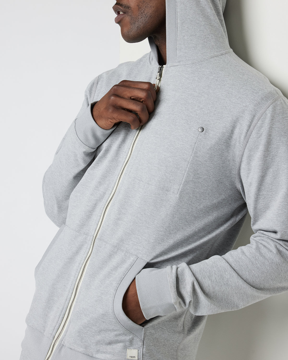 Vuori Coronado Hoodie Men's Heather Grey Hoodie