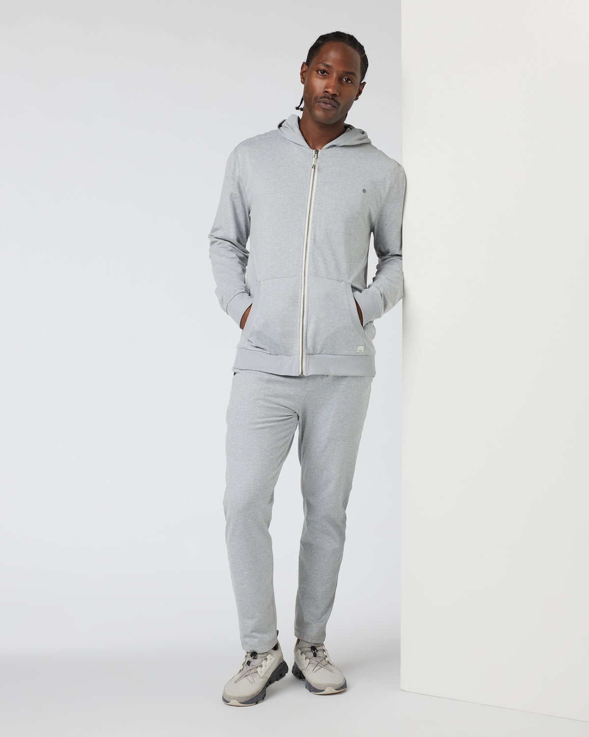 Vuori Coronado Hoodie Men's Heather Grey Hoodie