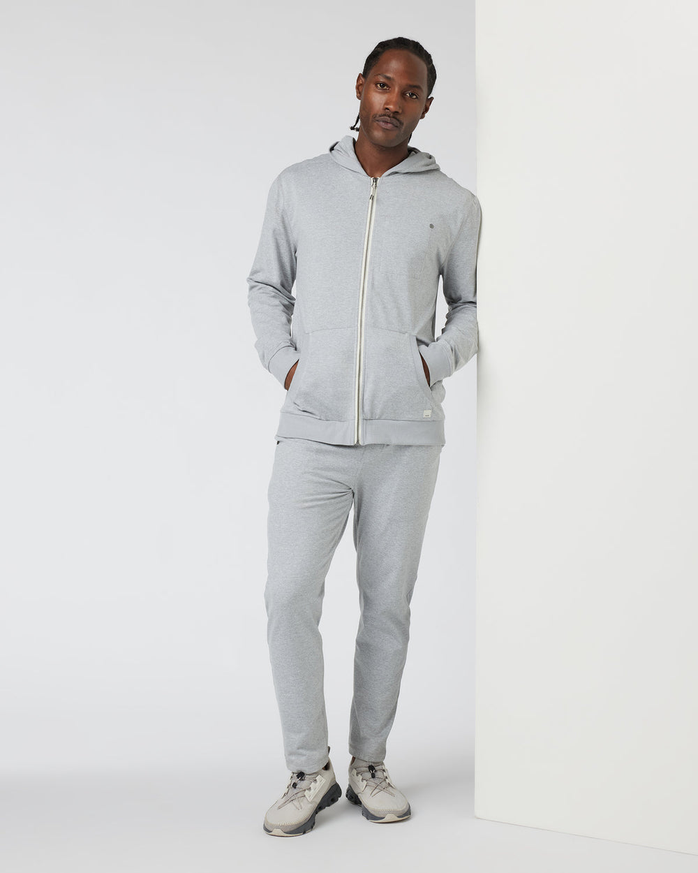 Vuori Coronado Hoodie Men's Heather Grey Hoodie