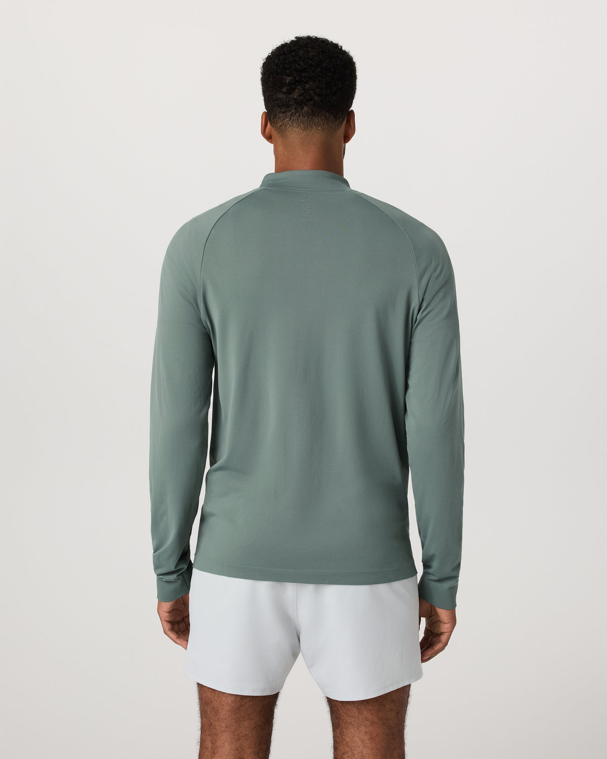 Vuori Clearview Seamless Quarter Zip Men's Marsh Long Sleeve