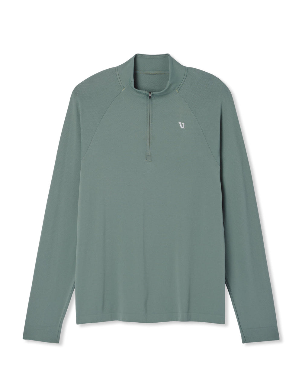 Vuori Clearview Seamless Quarter Zip Men's Marsh Long Sleeve