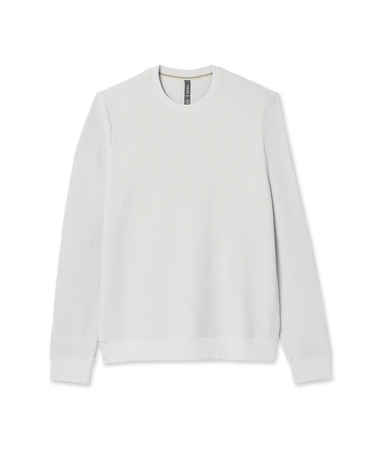 Vuori Jamestown Crew Men's Frost Grey Waffle Crewneck