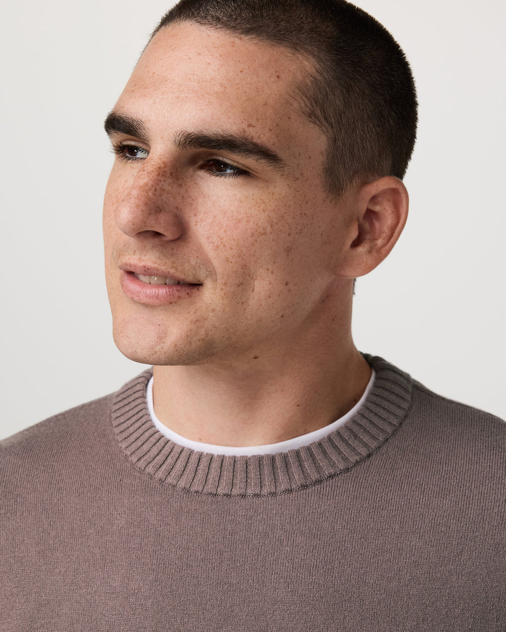 Vuori Fluent Sweater Men's Huckleberry Cashmere Sweater