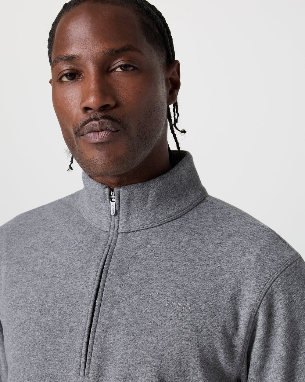 Vuori Cypress 1/4 Zip 2.0 Heather Grey