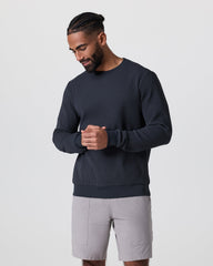 Vuori Jamestown Crew Men's Navy Waffle Crewneck