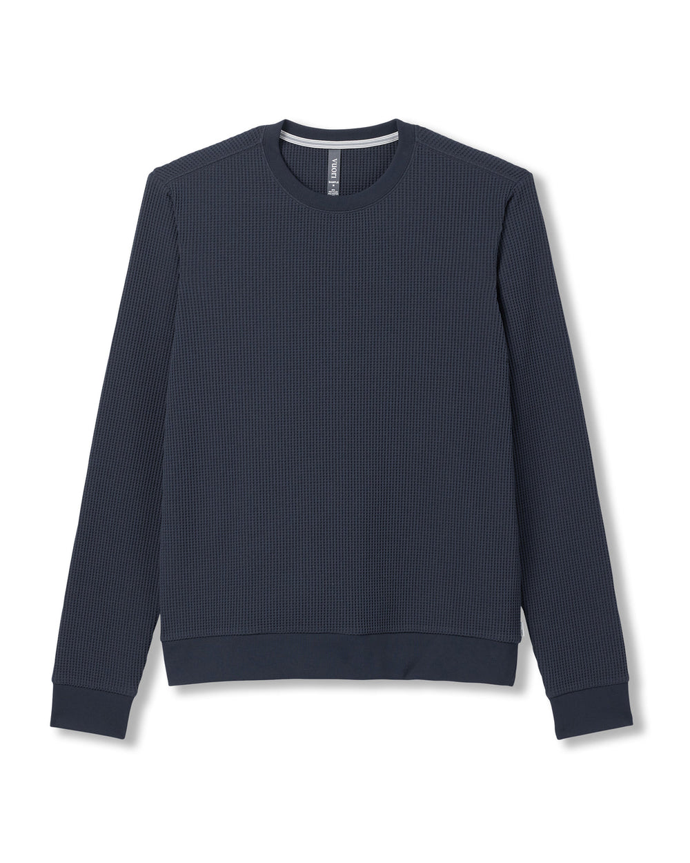 Vuori Jamestown Crew Men's Navy Waffle Crewneck