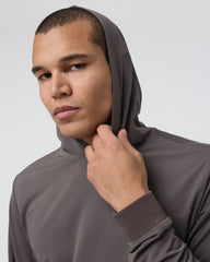 Vuori Double Mesh Hoodie Warm Grey