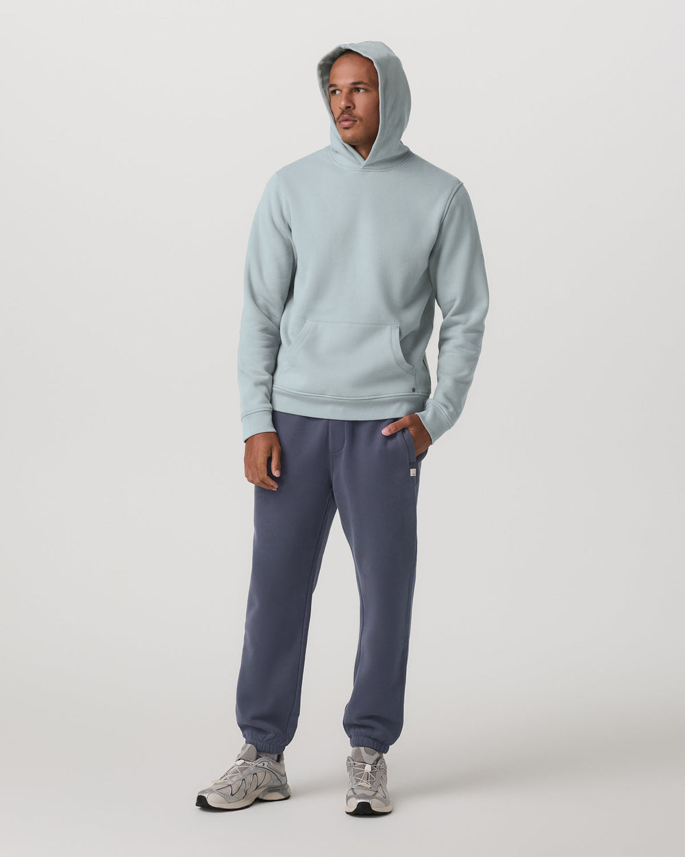 Vuori Seaside Pullover Hoodie Men's Blue Haze Pullover Hoodie