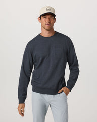 Vuori Jeffreys Crew 2.0 Men's Navy Heather Pullover Crewneck