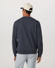 Vuori Jeffreys Crew 2.0 Men's Navy Heather Pullover Crewneck