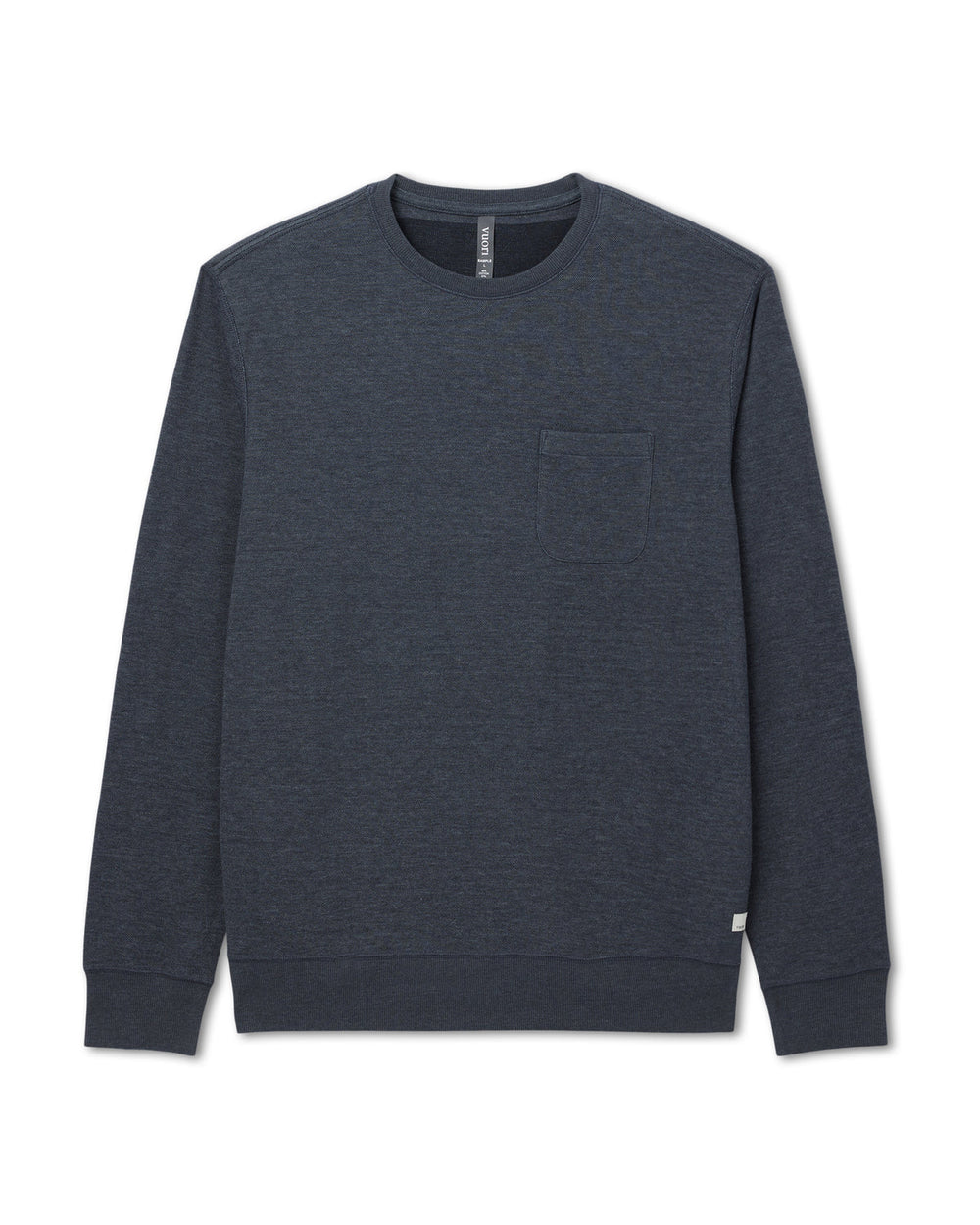 Vuori Jeffreys Crew 2.0 Men's Navy Heather Pullover Crewneck