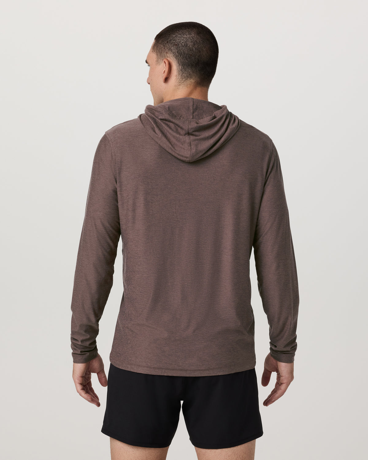 Vuori Strato Tech Hoodie Men's Huckleberry Heather Hoodie
