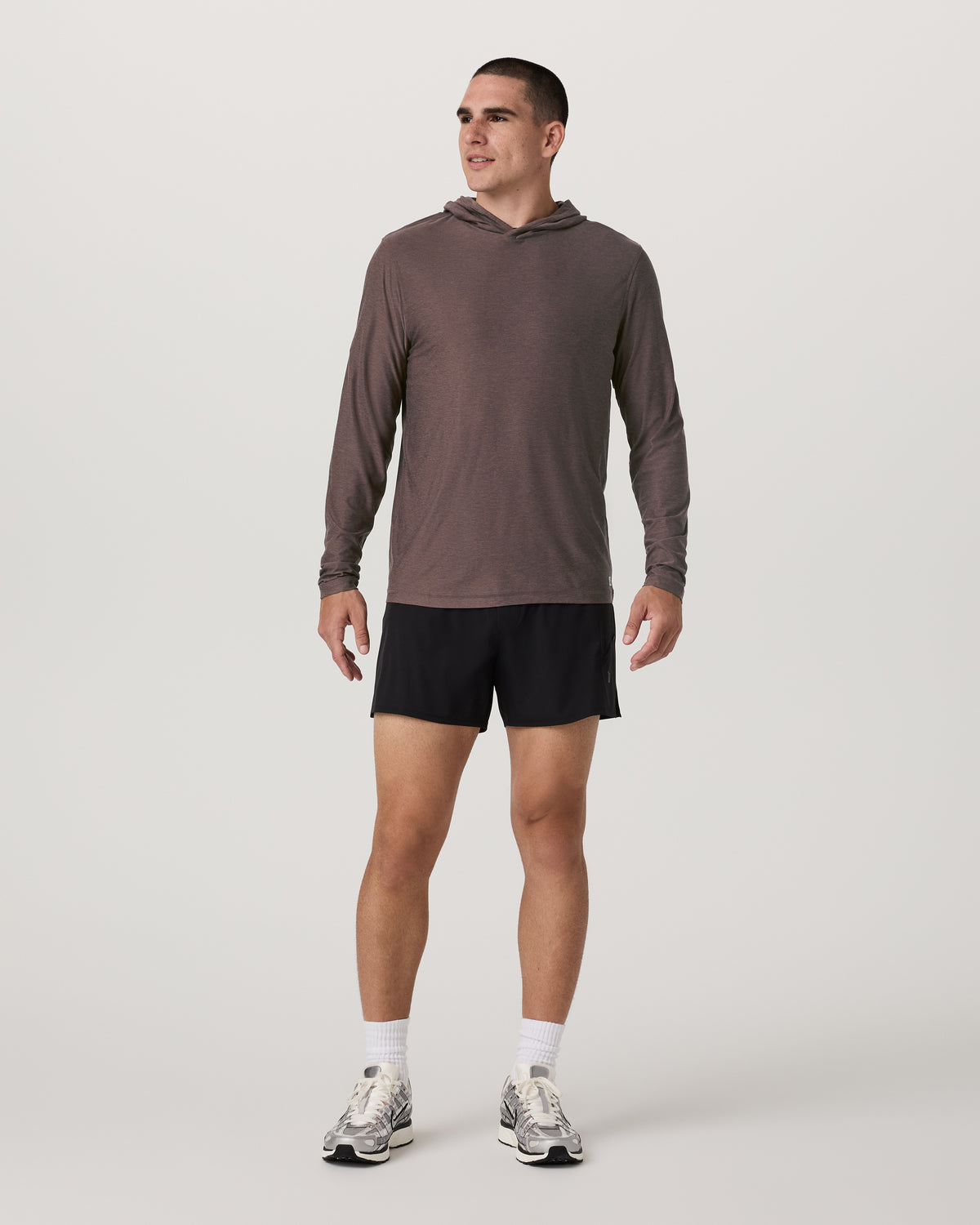 Vuori Strato Tech Hoodie Men's Huckleberry Heather Hoodie