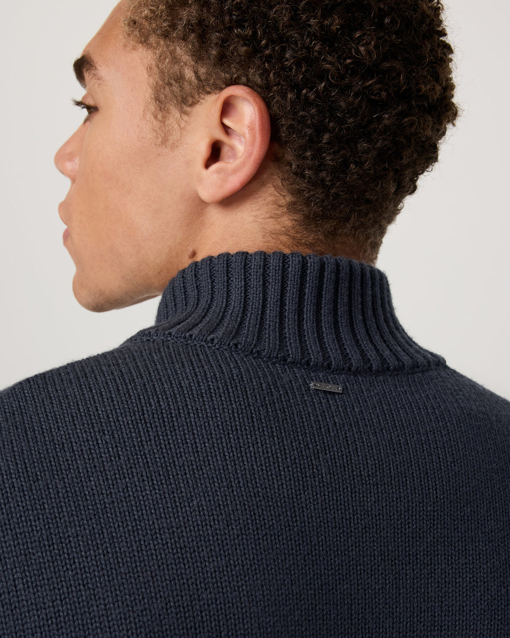 Vuori Denver Full Zip Sweater Men's Navy Zip Sweater