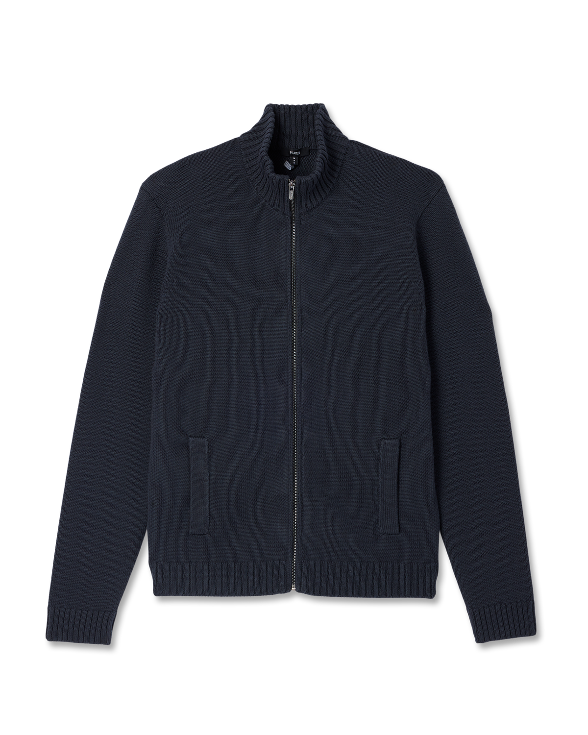 Vuori Denver Full Zip Sweater Men's Navy Zip Sweater