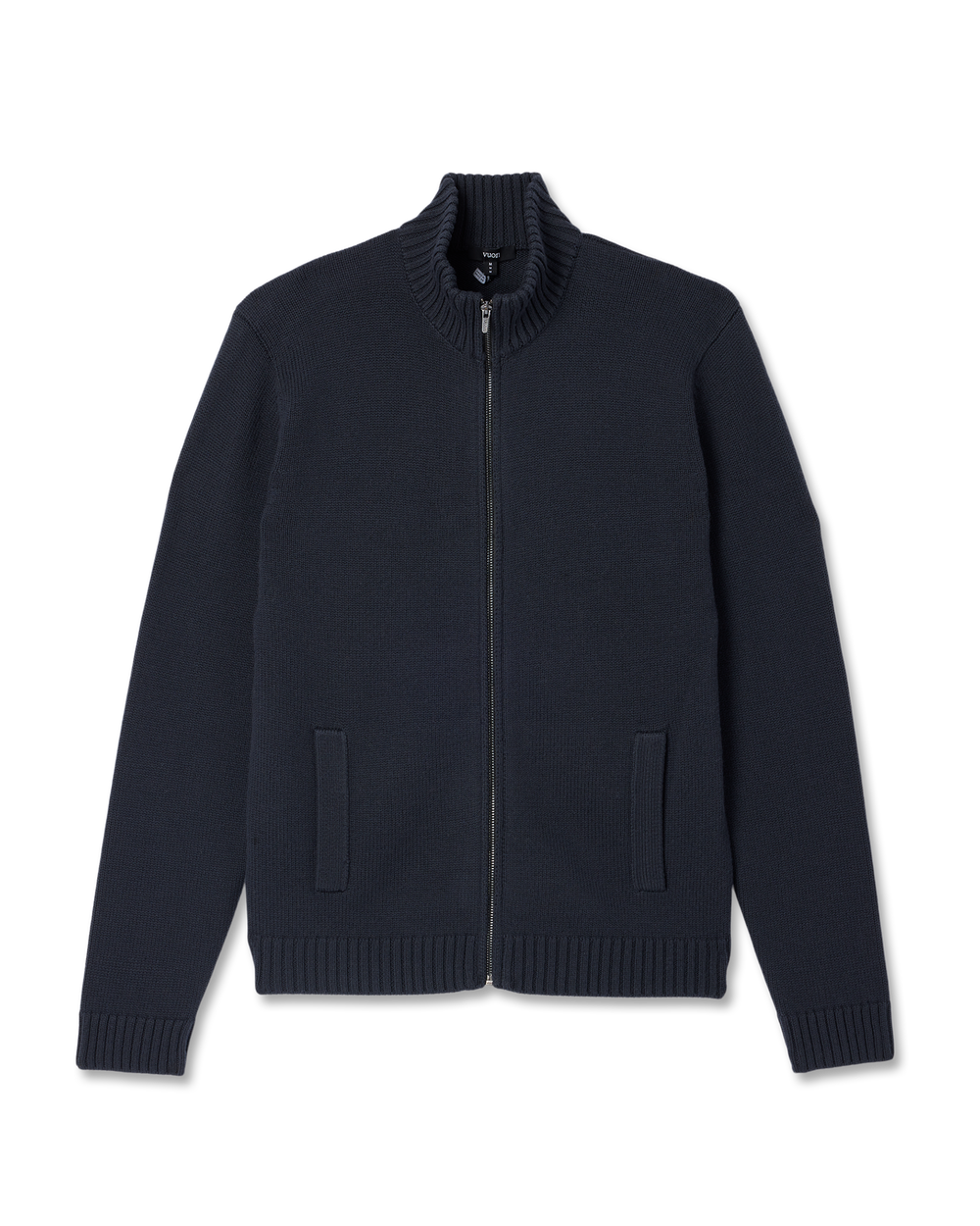 Vuori Denver Full Zip Sweater Men's Navy Zip Sweater