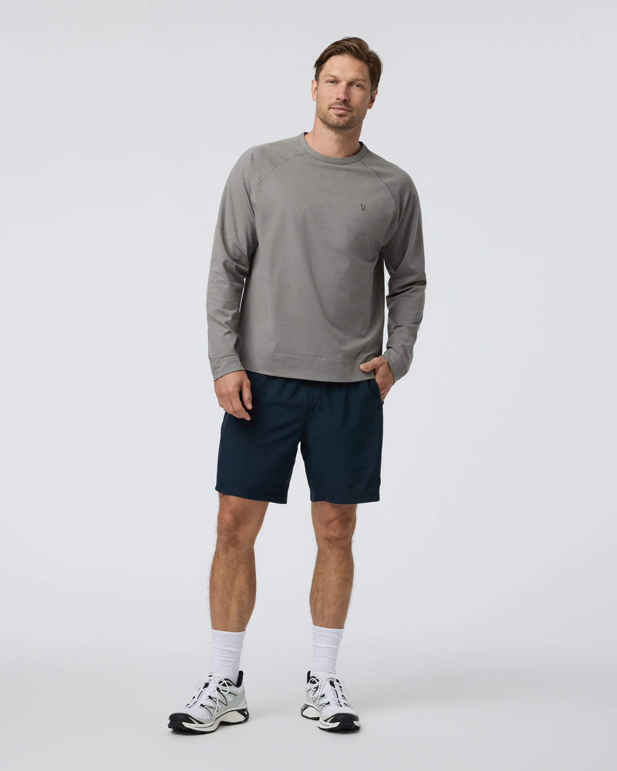 Vuori Coronado Crew Dolomite Heather