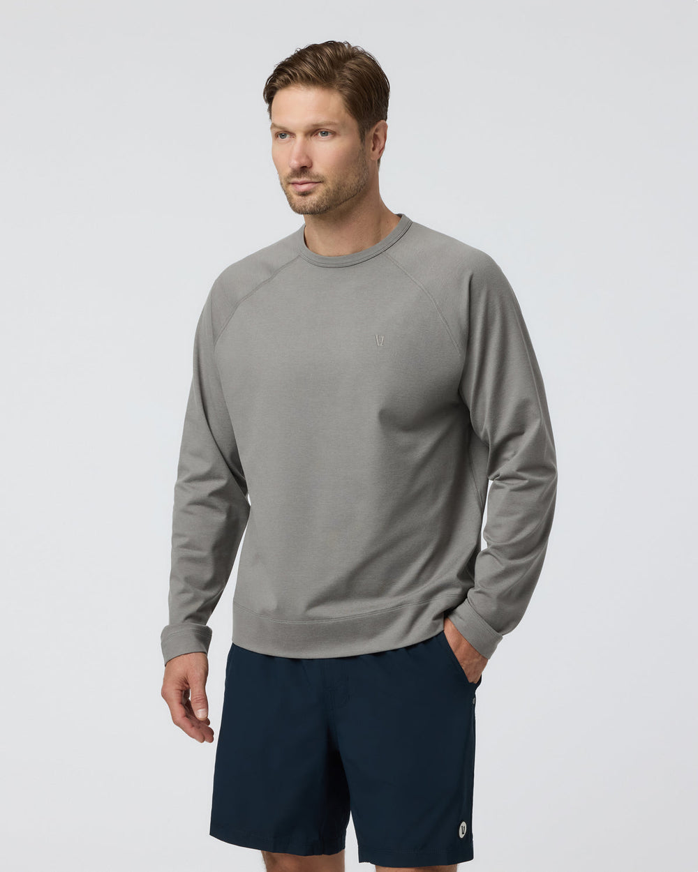 Vuori Coronado Crew Dolomite Heather