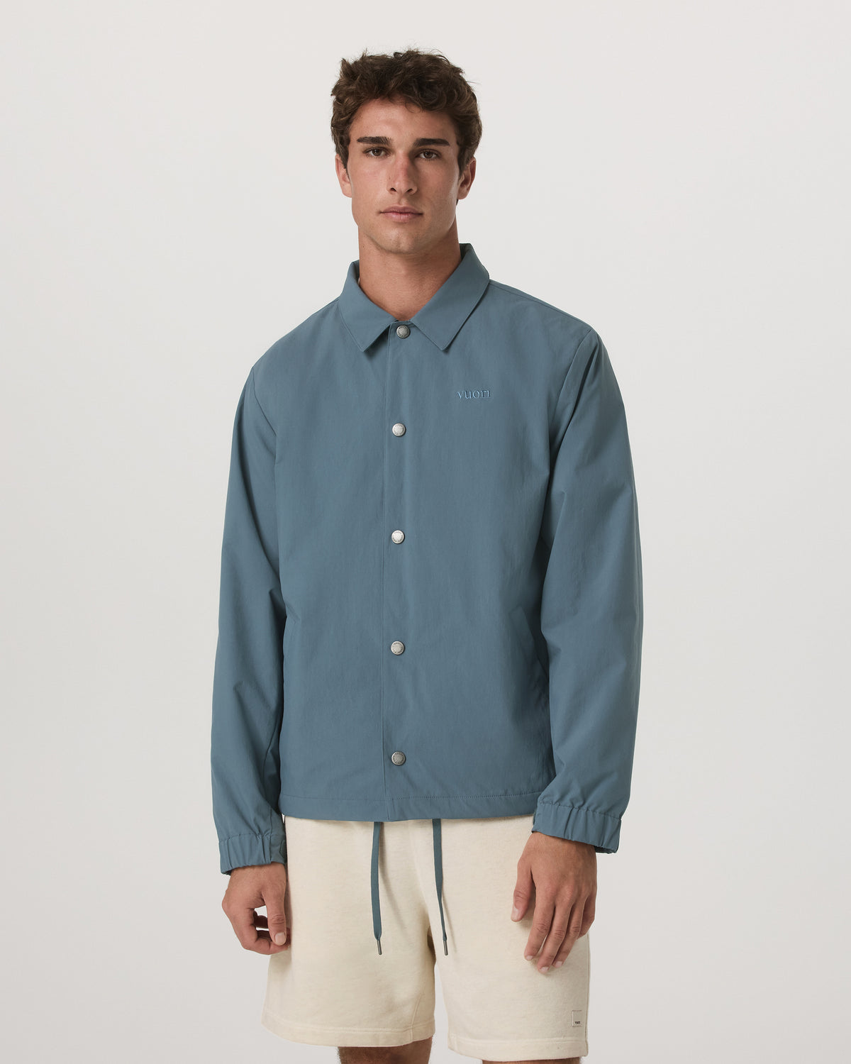 Vuori V1 Coach Jacket Men's Blue Sea Jacket
