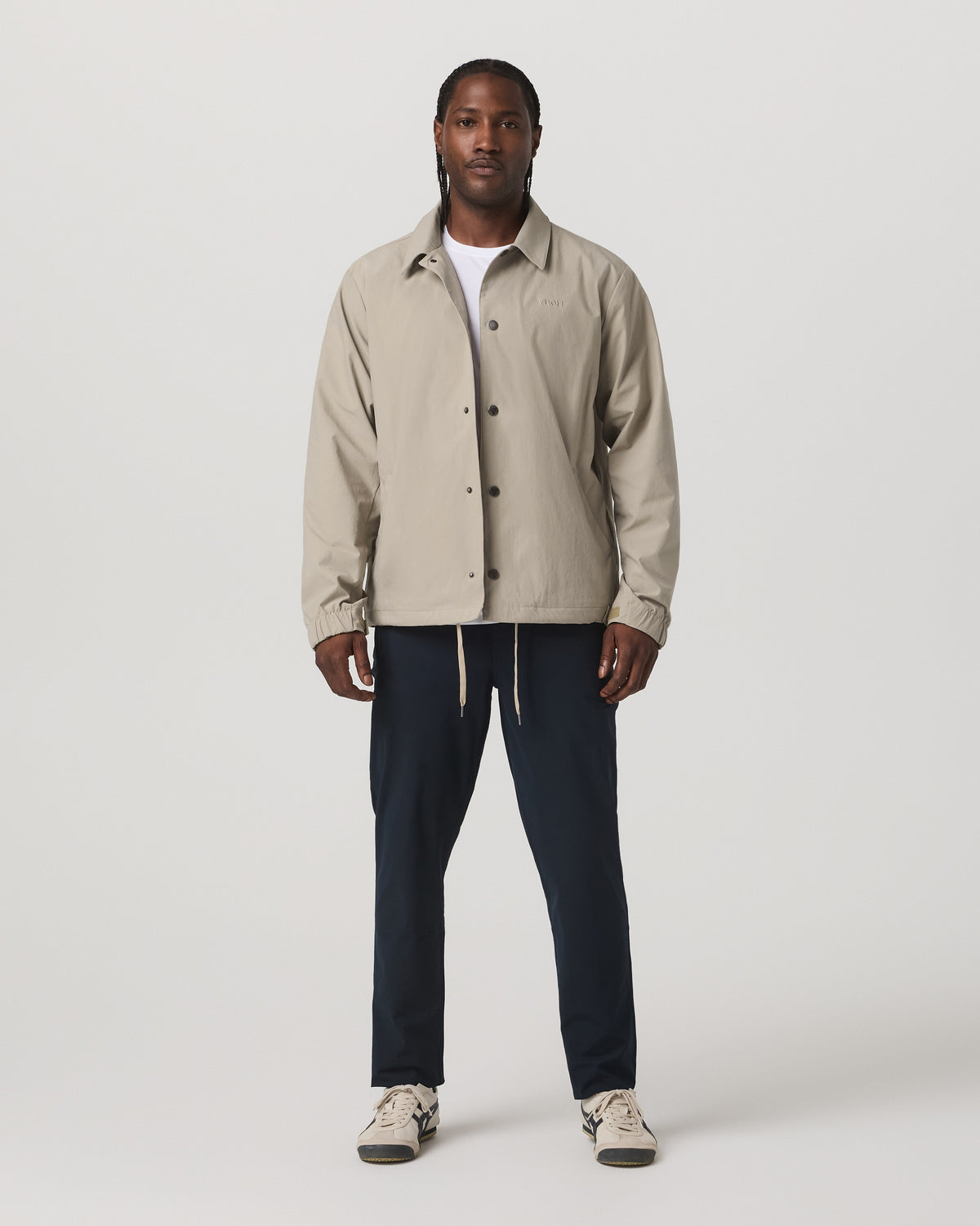 Vuori V1 Coach Jacket Men's Truffle Vintage Style Jacket