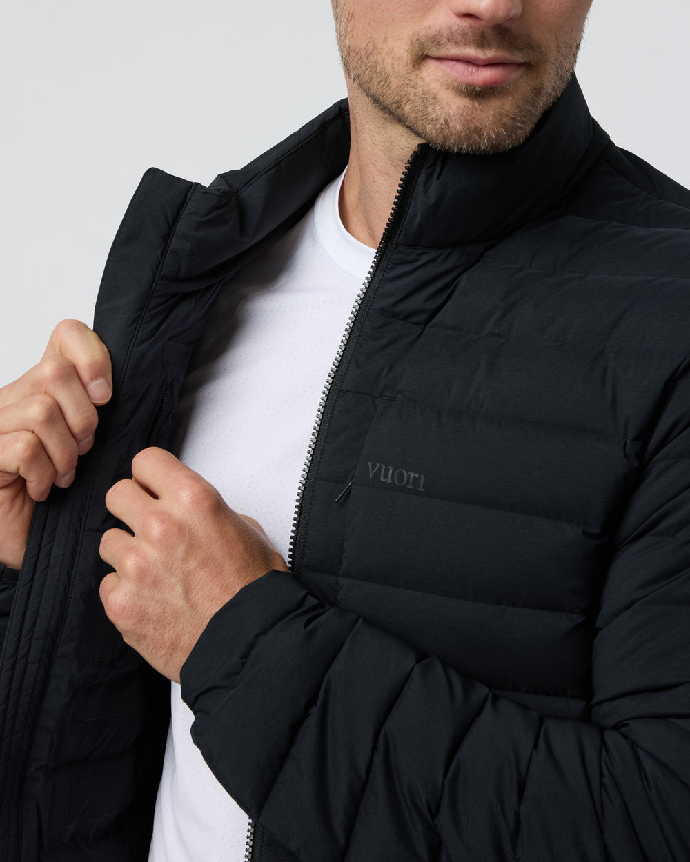 Vuori Steadfast Insulated Full Zip Jacket Black