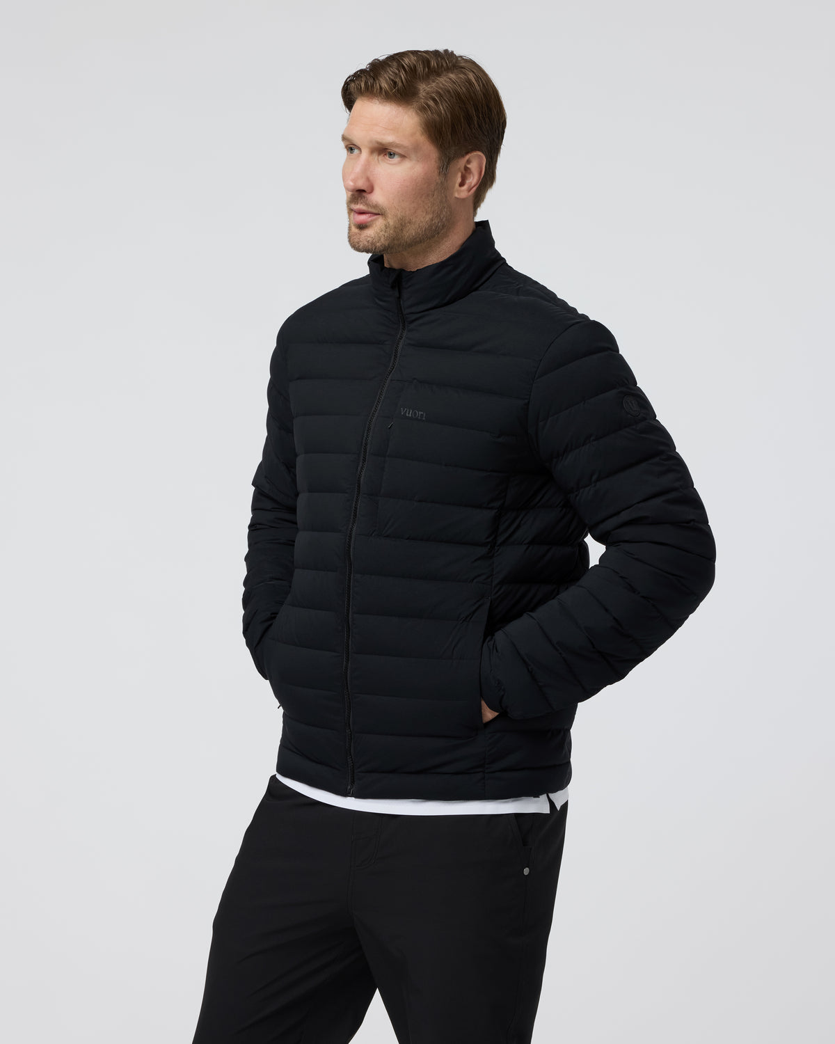 Vuori Steadfast Insulated Full Zip Jacket Black