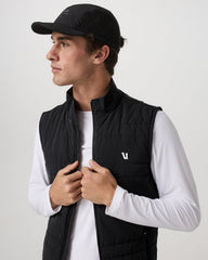Vuori Sunday Insulated Hybrid Vest Men's Black Training Vest