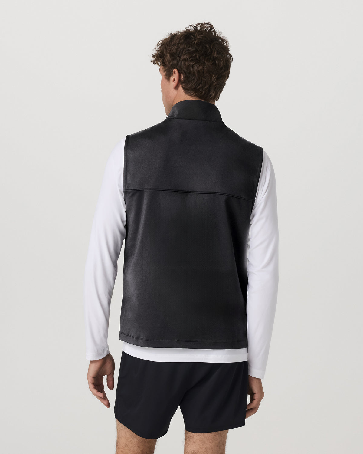 Vuori Sunday Insulated Hybrid Vest Men's Black Training Vest