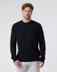 Vuori Berik Cashmere Sweater Men's Black Crewneck Sweater