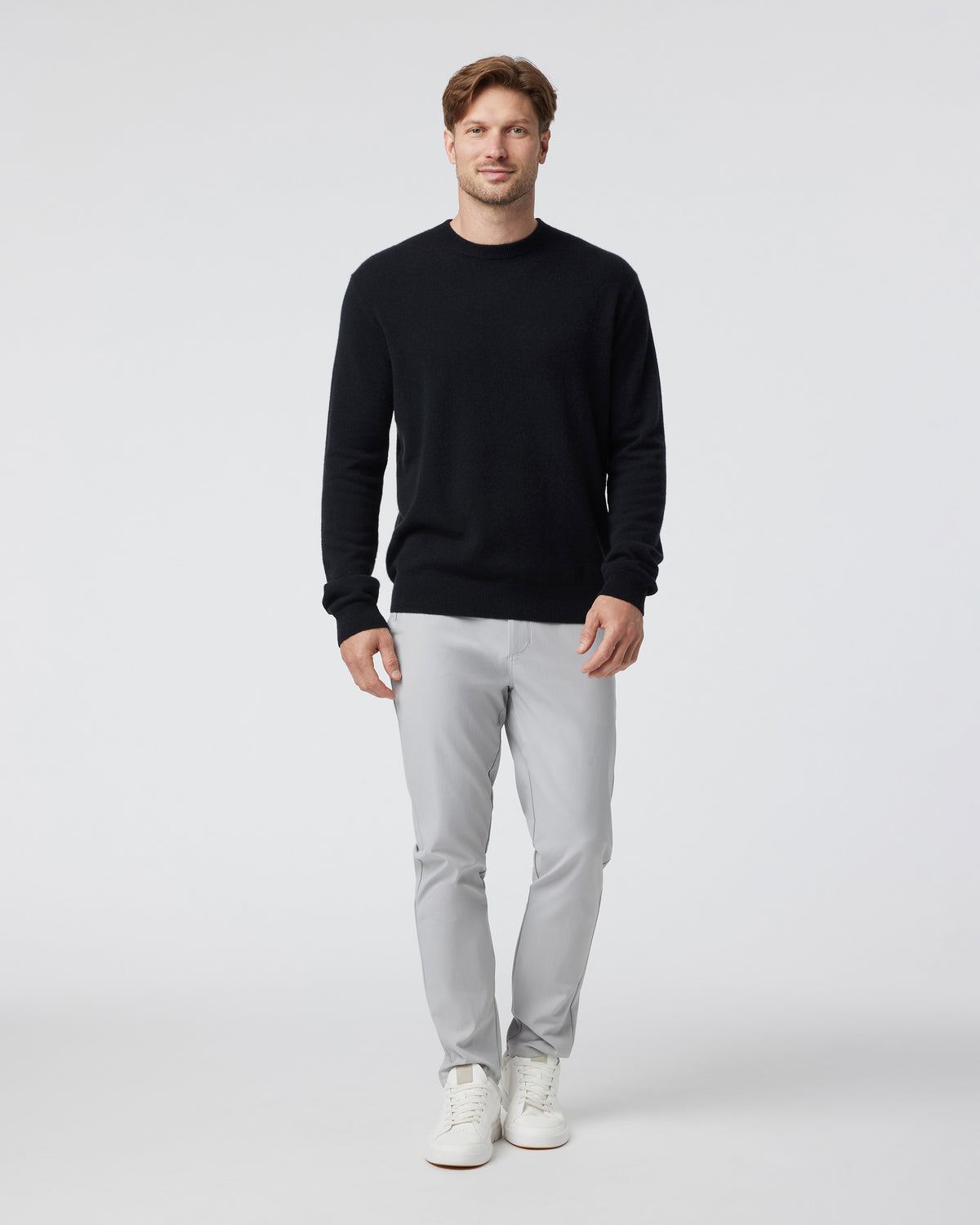 Vuori Berik Cashmere Sweater Men's Black Crewneck Sweater