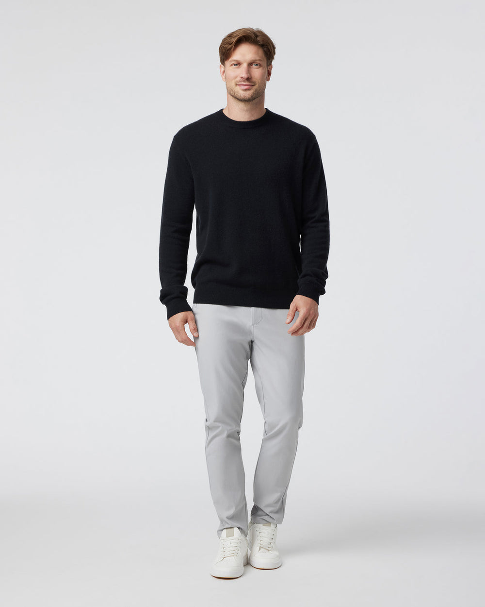 Vuori Berik Cashmere Sweater Men's Black Crewneck Sweater