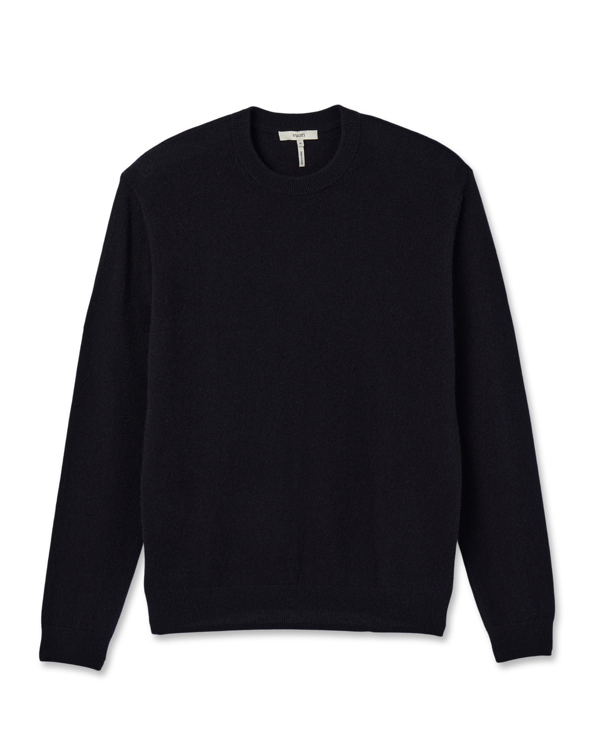 Vuori Berik Cashmere Sweater Men's Black Crewneck Sweater