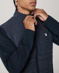 Vuori Sunday Insulated Hybrid Jacket Men's Ink Heather Jacket
