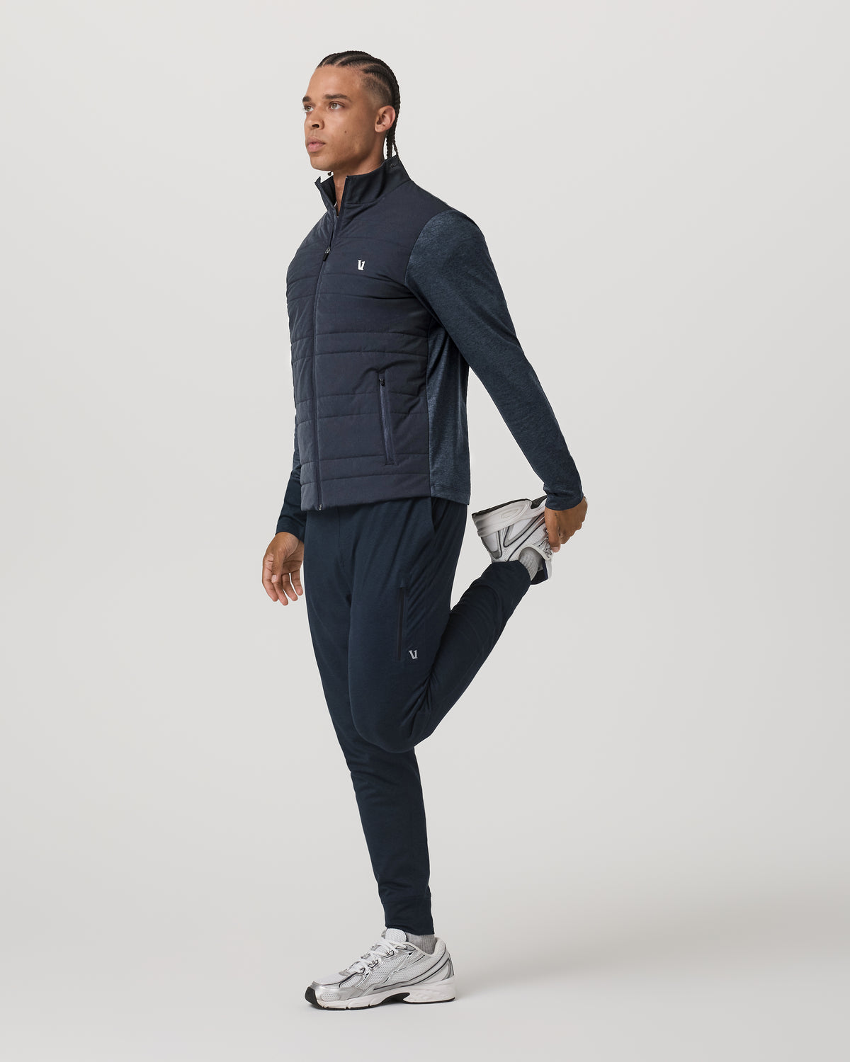 Vuori Sunday Insulated Hybrid Jacket Men's Ink Heather Jacket