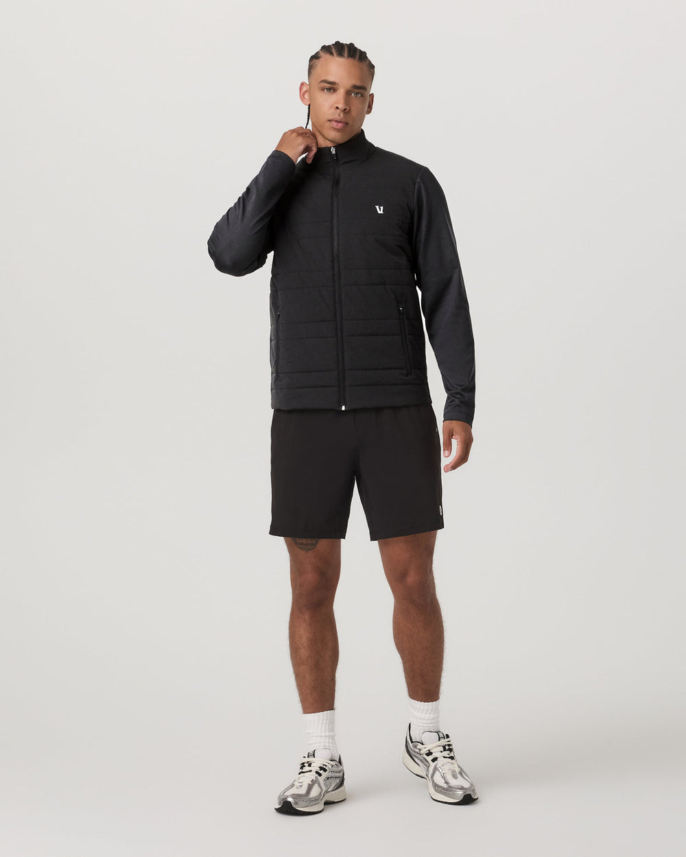 Vuori Sunday Insulated Hybrid Jacket Men's Black Training Jacket