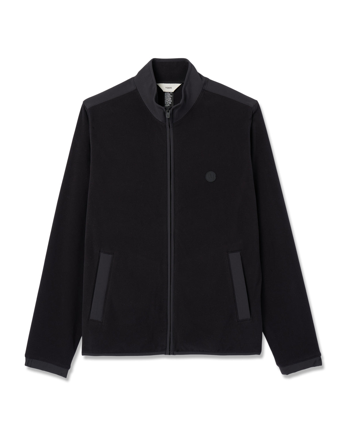 Vuori Aspen Full Zip Jacket Black Fleece Jacket