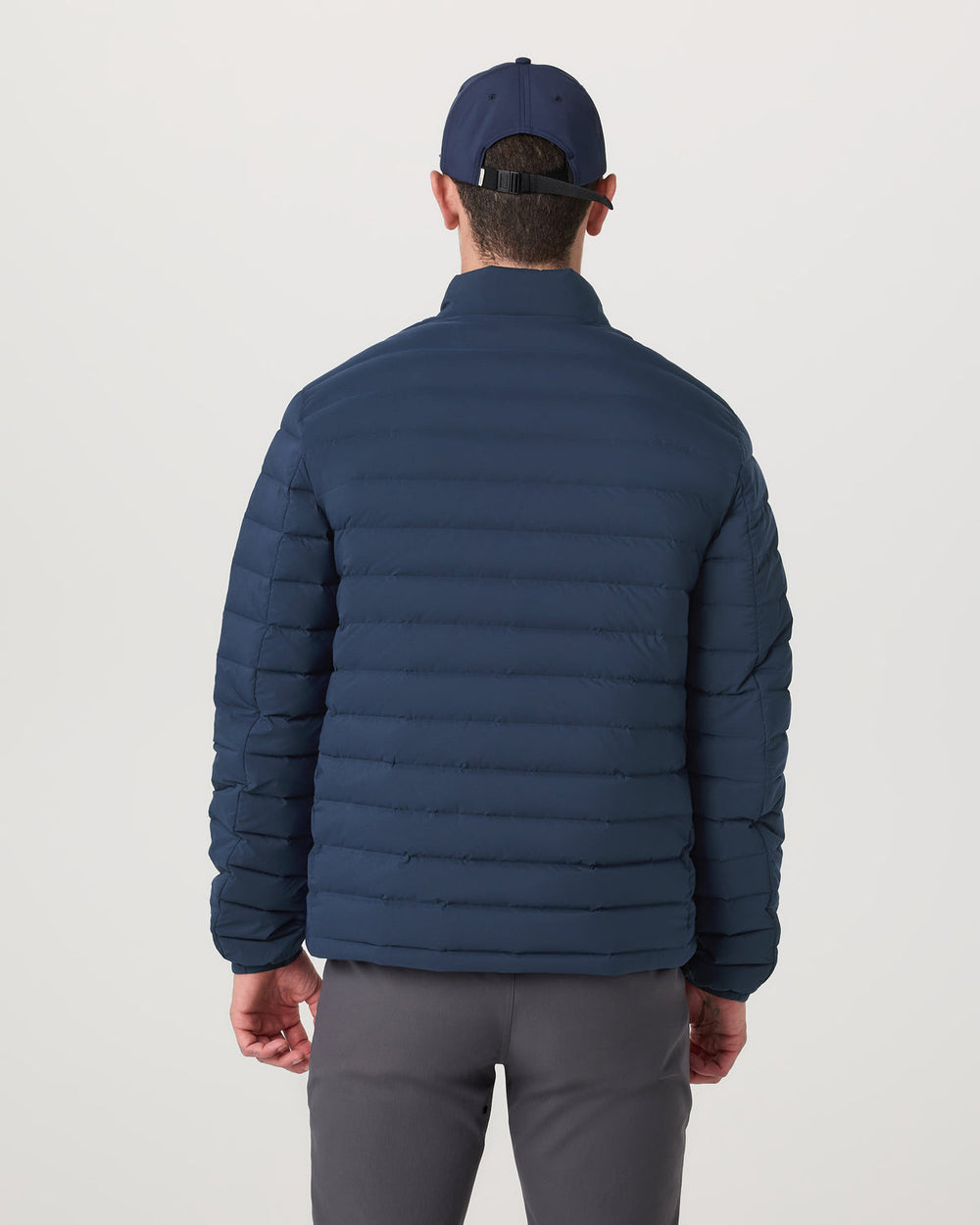 Vuori Men's Steadfast Insulated Full Zip Jacket Blue Coast