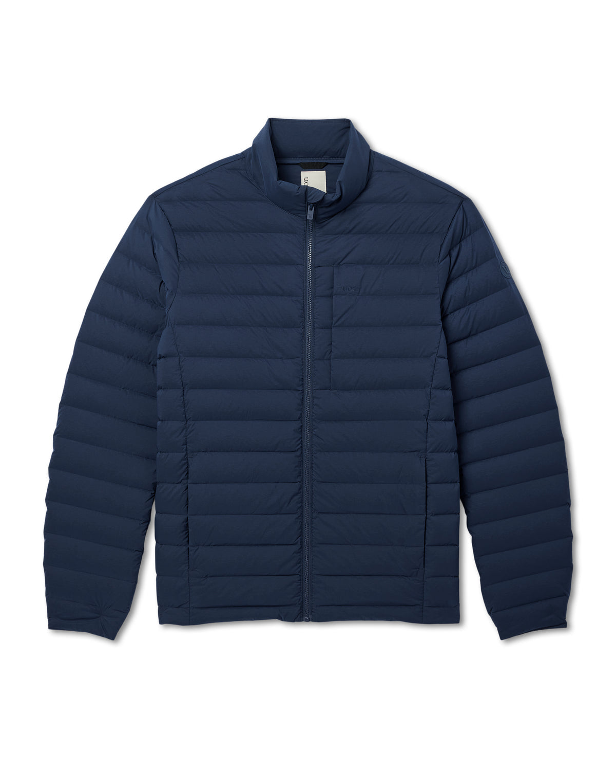 Vuori Men's Steadfast Insulated Full Zip Jacket Blue Coast