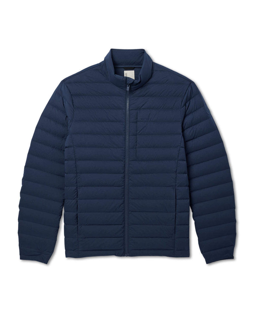 Vuori Men's Steadfast Insulated Full Zip Jacket Blue Coast