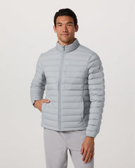 Vuori Steadfast Insulated Full Zip Jacket Men's Sea Fog Jacket
