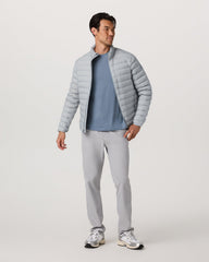 Vuori Steadfast Insulated Full Zip Jacket Men's Sea Fog Jacket