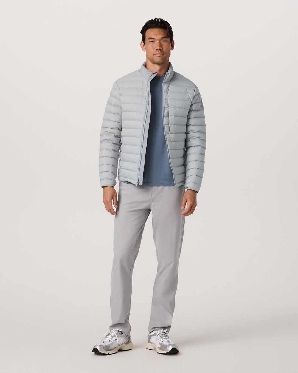 Vuori Steadfast Insulated Full Zip Jacket Men's Sea Fog Jacket