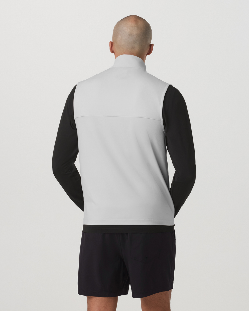 Vuori Sunday Insulated Hybrid Vest Frost Grey Training Vest