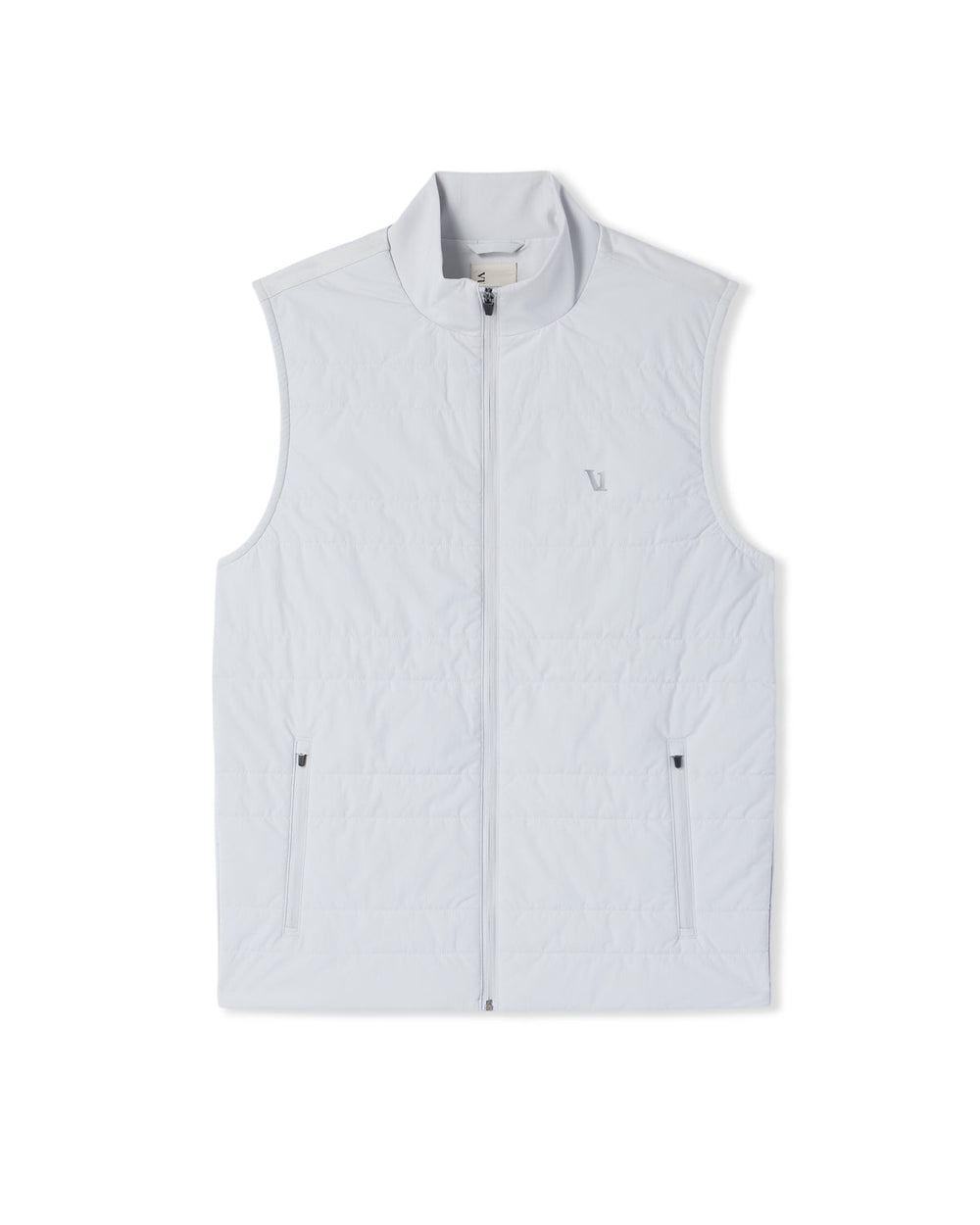 Vuori Sunday Insulated Hybrid Vest Frost Grey Training Vest