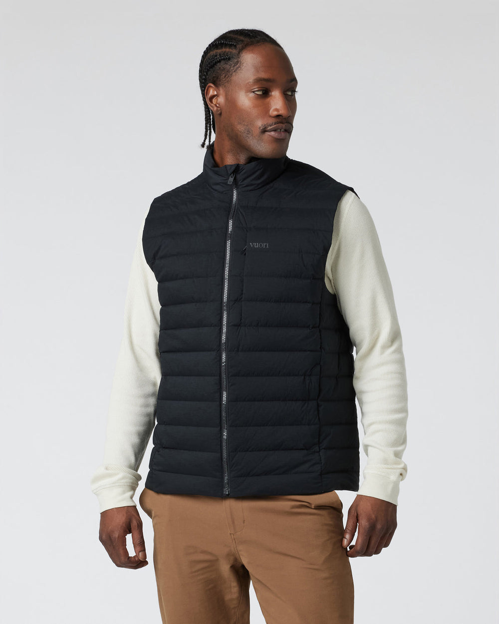 Vuori Steadfast Insulated Vest Men's Black Down Vest