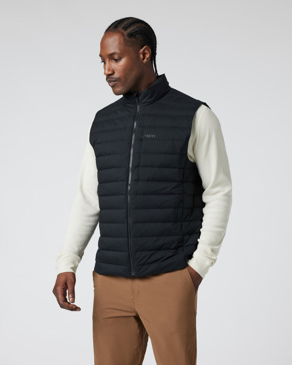 Vuori Steadfast Insulated Vest Men's Black Down Vest