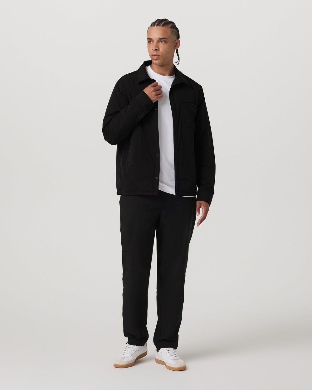 Vuori Nomad Insulated Shirt Jacket Men's Black Jacket