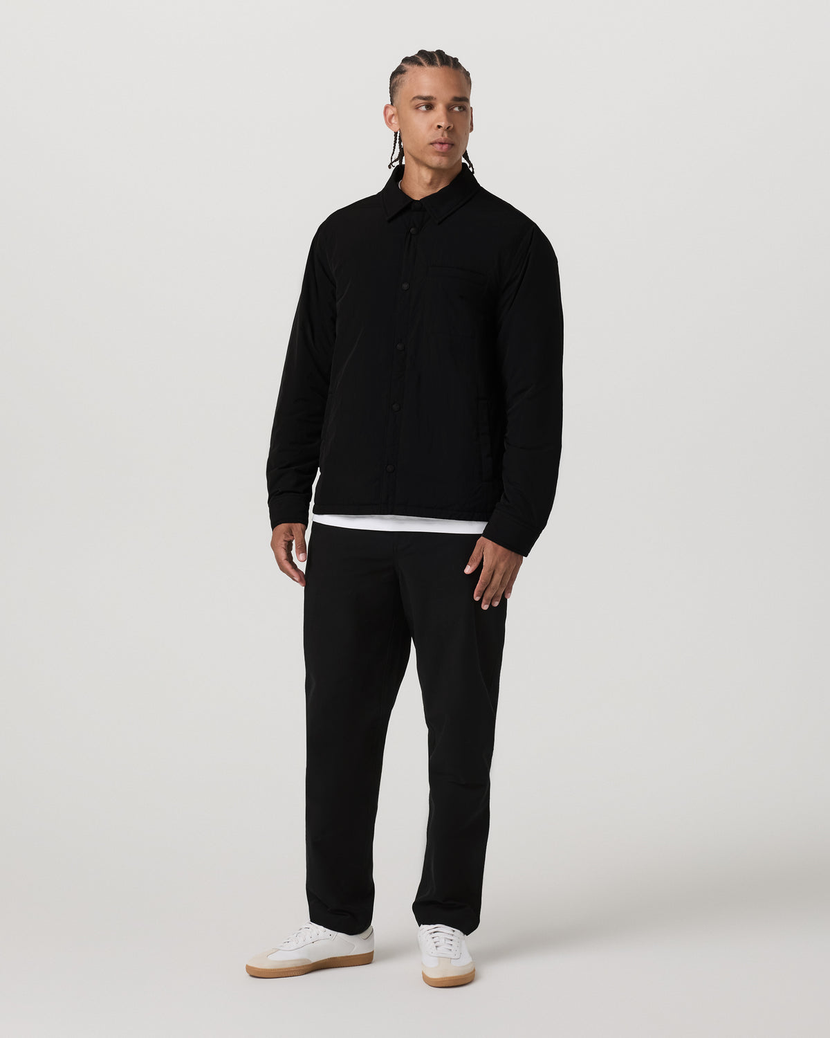 Vuori Nomad Insulated Shirt Jacket Men's Black Jacket