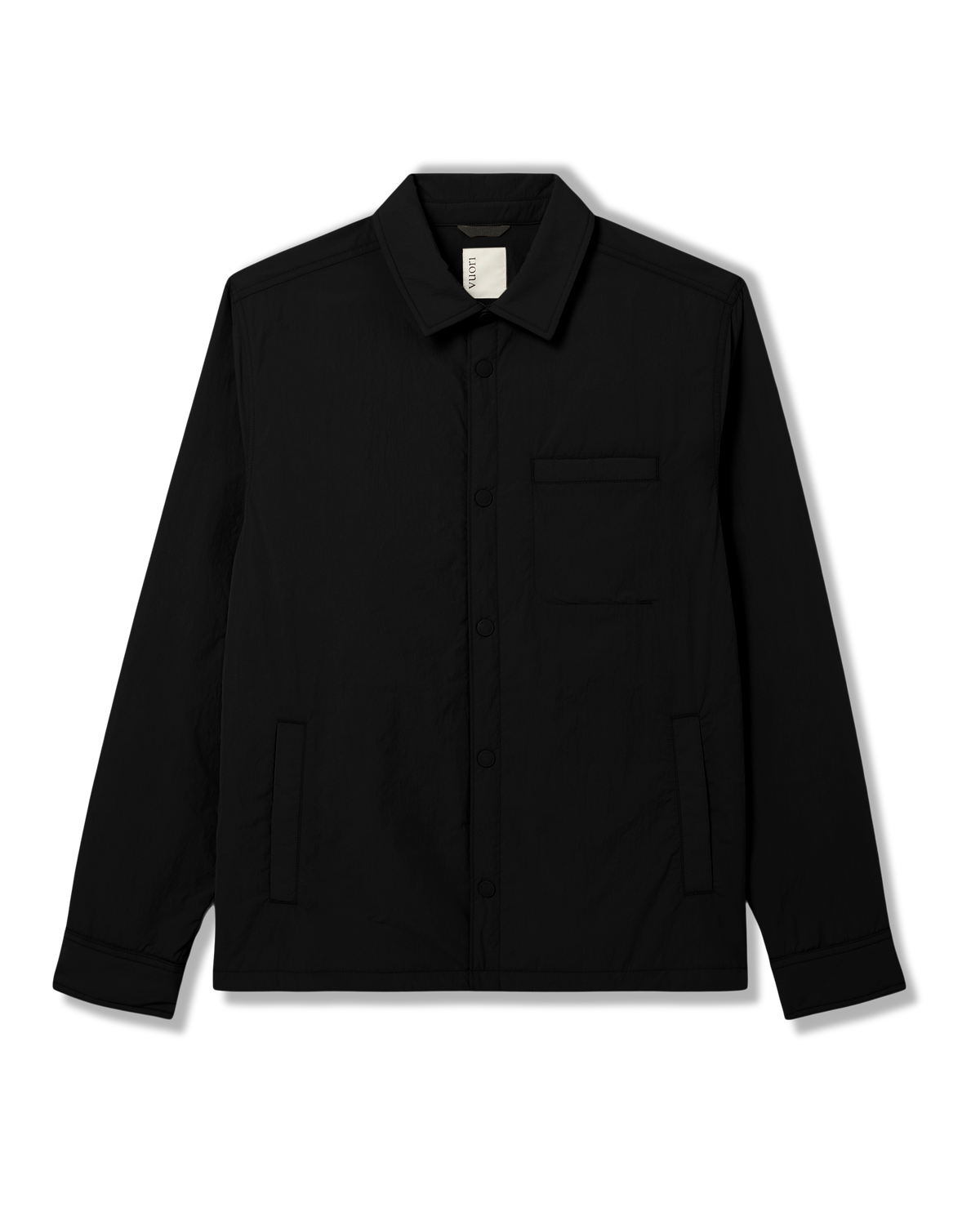 Vuori Nomad Insulated Shirt Jacket Men's Black Jacket